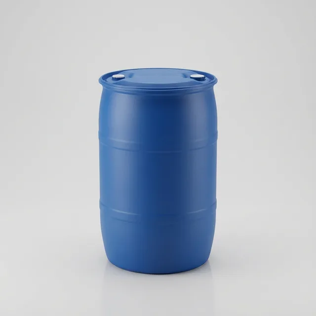 HDPE plastic drum, open top, for chemicals and food concentrates